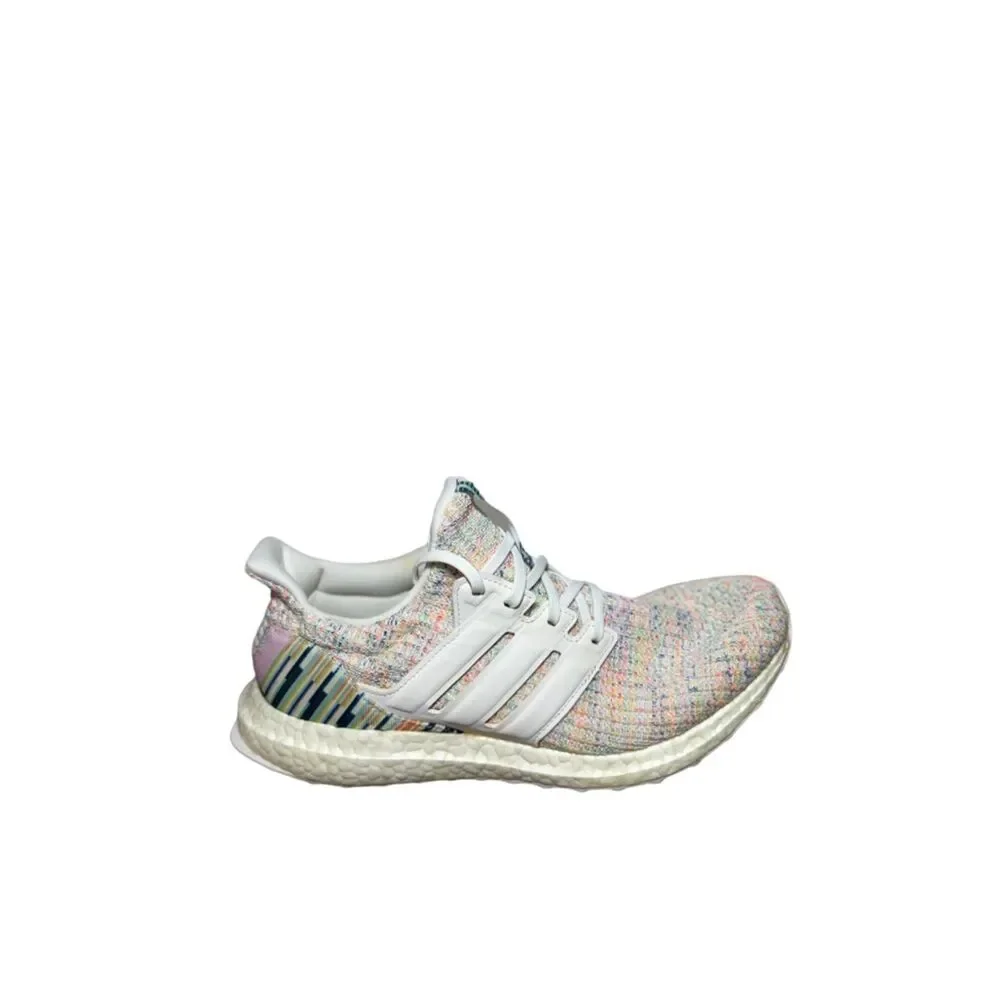 adidas ultra boost Pastel Multicolor Knit Shoe with White Stripes size 9.5